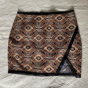 patterned express miniskirt